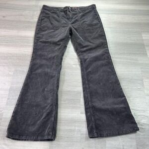 Pilcro The Icon Pants Womens 33 Gray Corduroy Chino Bootcut Stretch Casual
